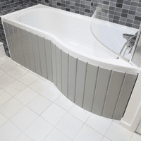 Flexible Bath Panel ideal for P / B Shaped Shower Baths any colour / finish TRADE PACK