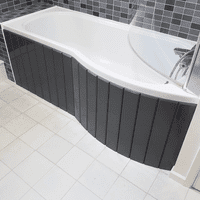 Flexible Bath Panel ideal for P / B Shaped Shower Baths any colour / finish TRADE PACK