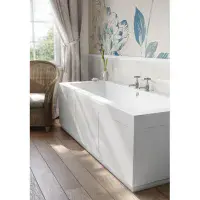 HALITE Shaker White Gloss Fully Waterproof PVC Bath Panels