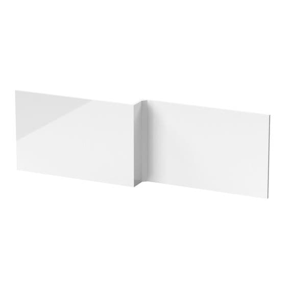 HALITE White Gloss Fully Waterproof PVC L Shaped Bath Panels