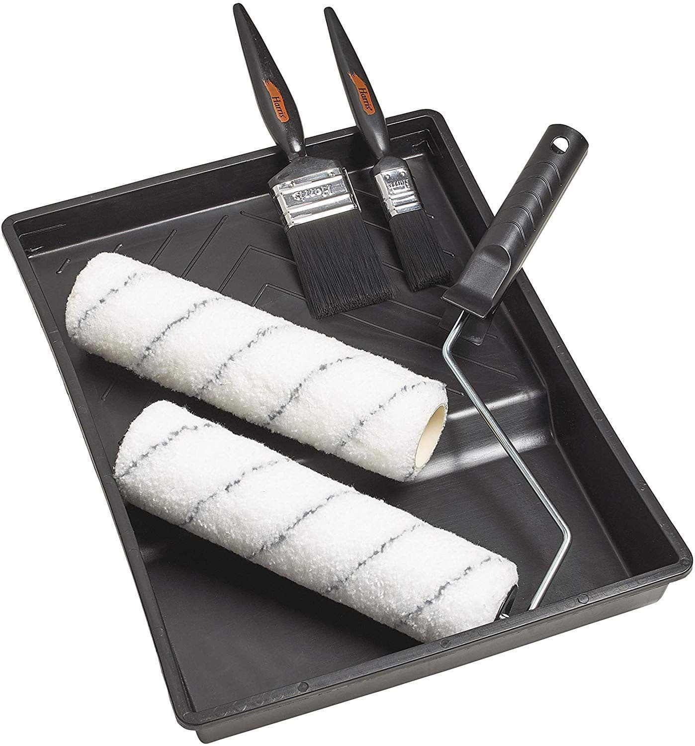 Harris paint brush and twin sleeve roller kit