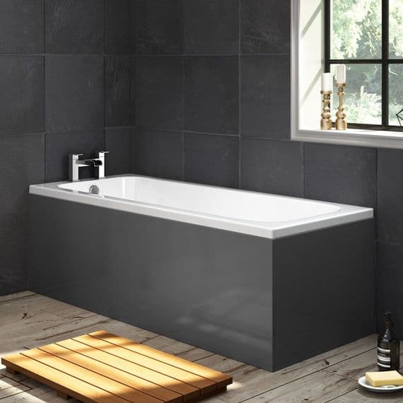 High Gloss Anthracite 1 Piece Bath Panels