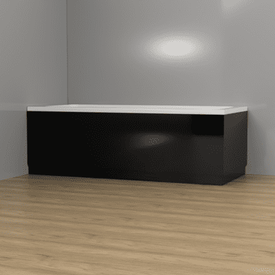 High Gloss Black Bath Panels