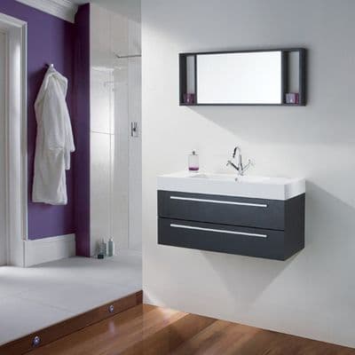 High Gloss Black Bathroom Furniture