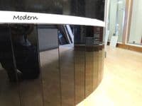 High Gloss Black Galaxy MDF Flexible Bath Panel ideal for Corner bath and Offset Baths