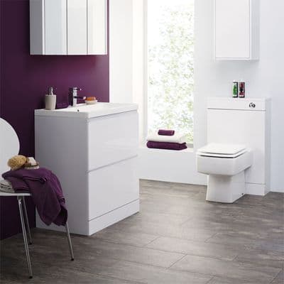 High Gloss White Bathroom Furniture