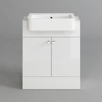 High Gloss White Bespoke Vanity Unit