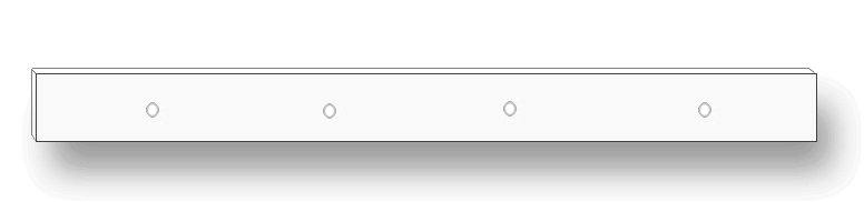 High Gloss White LED Bath Panel Plinth