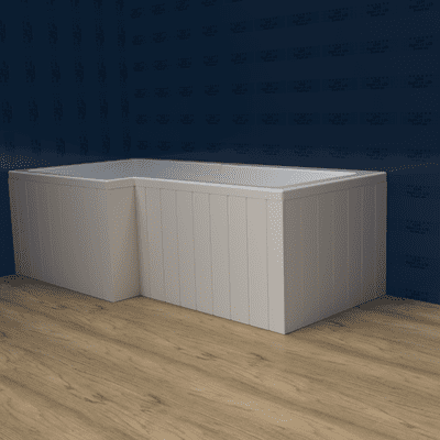 L Shape Tongue and Groove Shower Bath Panels ( All Finishes and Styles )