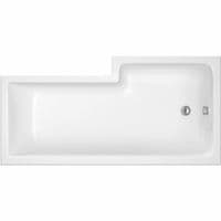 L Shaped Shower Bath with Panels