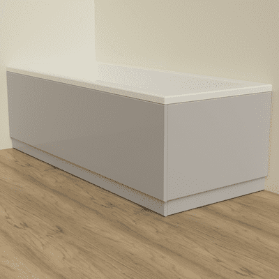 Light Grey Matt 2 Piece adjustable Bath Panels