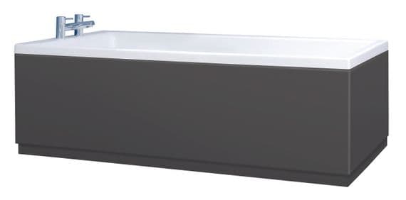 Low Level Anthracite Bath Panels with Plinths