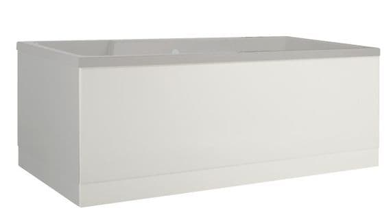 Low Level High Gloss White Bath Panels with Plinths
