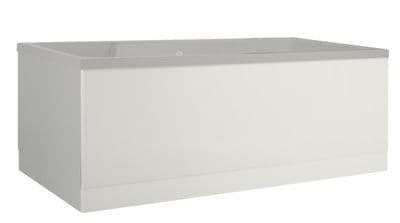 Low Level Matt White Bath Panels with Plinths