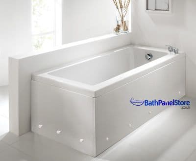 Luxury High Gloss White 1 Piece Bath Panels with LED Lights