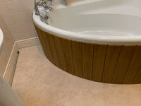 Luxury lancaster Oak MDF Flexible Bath Panel ideal for Corner bath and Offset Baths