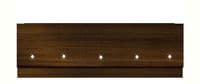 Luxury LED Illuminated High Gloss Walnut 2 Piece adjustable Bath Panels