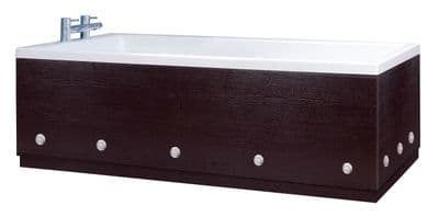 Luxury LED illuminated Wenge 2 Piece adjustable Bath Panels