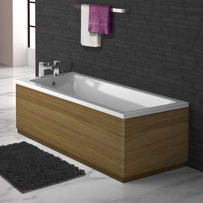 Luxury Matt Walnut 2 Piece adjustable Bath Panels