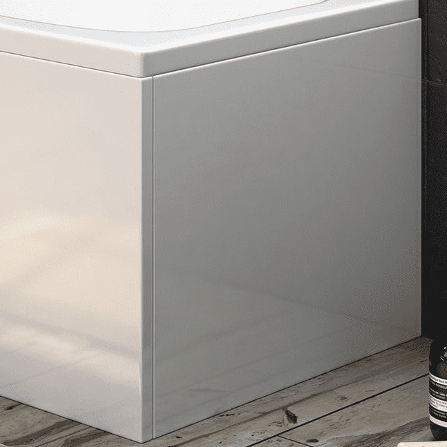 Luxury Matt White 1 Piece Bath Panels