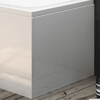 Luxury Matt White 1 Piece Bath Panels