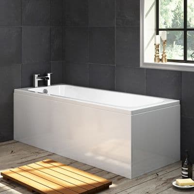 Luxury Matt White 1 Piece Bath Panels