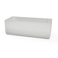 Luxury Matt White 2 Piece adjustable Bath Panels
