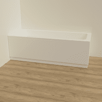 Luxury Matt White 2 Piece adjustable Bath Panels