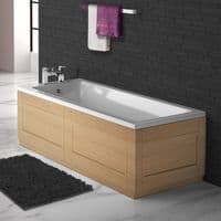Luxury Shaker Style Lancaster Oak 2 Piece adjustable Bath Panels