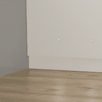 Luxury White 2 Piece adjustable Bath Panels with LED Lights