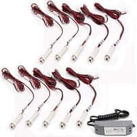 Luxury White 2 Piece adjustable Bath Panels with LED Lights