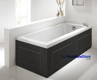 Matt Black Extra Height Bath Panels
