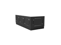 Milton High Gloss Anthracite 2 Piece adjustable Bath Panels