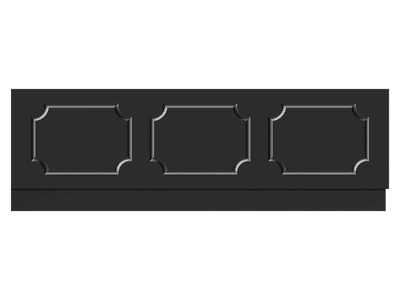 Milton High Gloss Anthracite 2 Piece adjustable Bath Panels