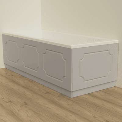 Milton Light Grey Matt 2 Piece adjustable Bath Panels