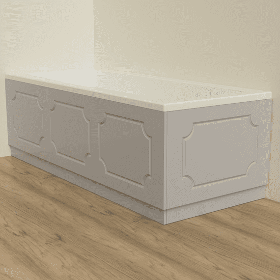 Milton Light Grey Matt 2 Piece adjustable Bath Panels