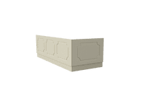 Milton Matt Cream 2 Piece adjustable Bath Panels