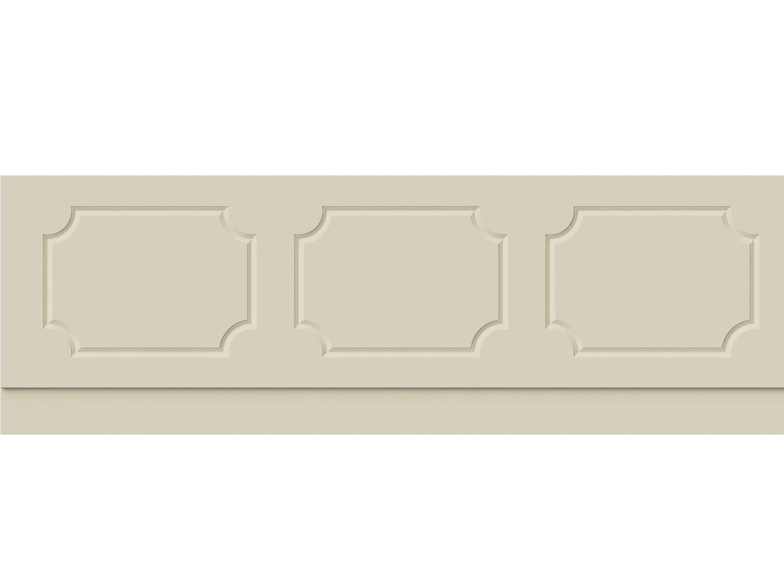 Milton Matt Cream 2 Piece adjustable Bath Panels