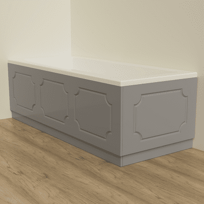 Milton Steel Grey Matt 2 Piece adjustable Bath Panels