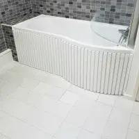 New Slatted Bath Panel Kit for P / B Shaped Shower Baths any colour / finish TRADE PACK