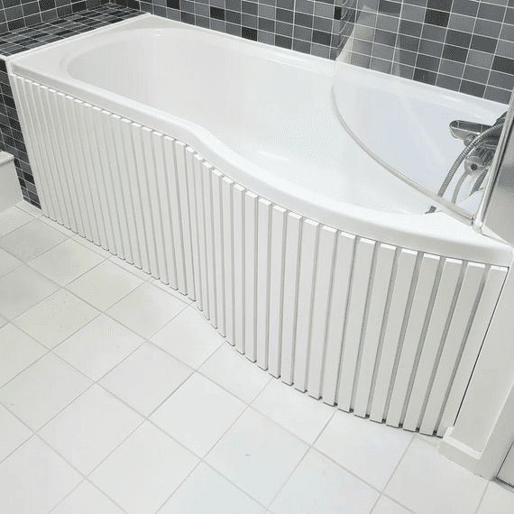 New Slatted Bath Panel Kit for P / B Shaped Shower Baths any colour / finish TRADE PACK