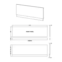 NUIE Fully Waterproof PVC Bath Panels