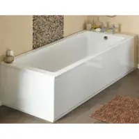 NUIE MDF Gloss White Bath Panels with Plinths
