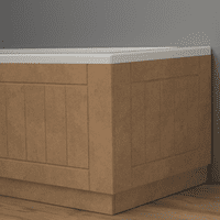 Paintable MDF 2 Piece Farmhouse Shaker Bath Panels