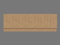 Paintable MDF 2 Piece Fluted Bath Panels