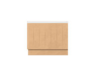 Paintable MDF 2 Piece Fluted Bath Panels