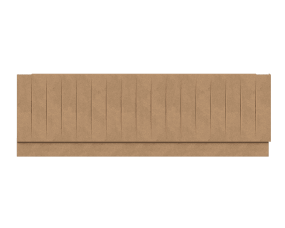 Paintable MDF 2 Piece Fluted Bath Panels
