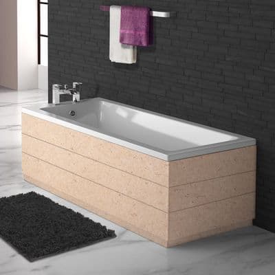 Paintable MDF 2 Piece Planked Style Bath Panels