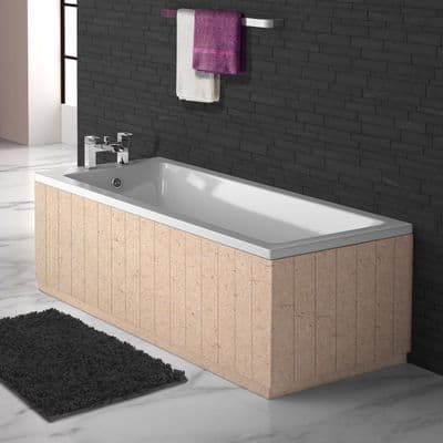 Paintable MDF 2 Piece Tongue & Groove Style Bath Panels