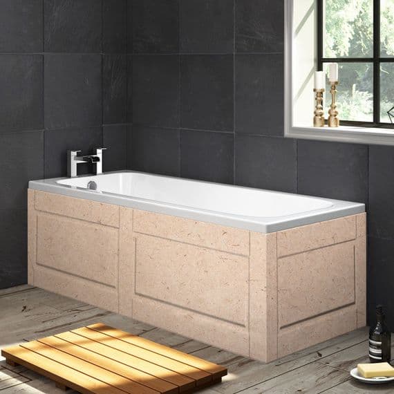 Paintable Shaker style MDF 1 Piece Bath Panels